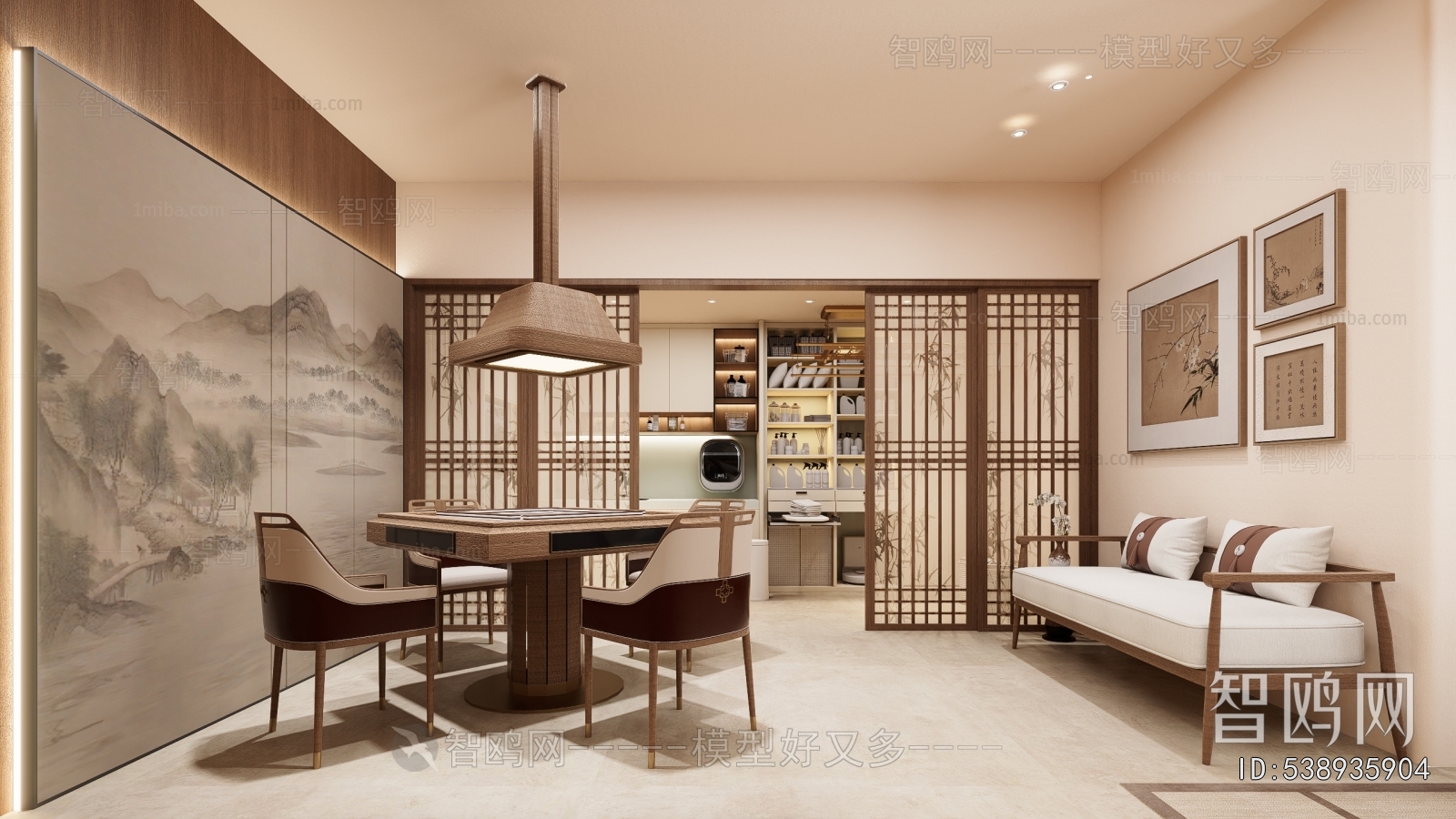 New Chinese Style Dining Room