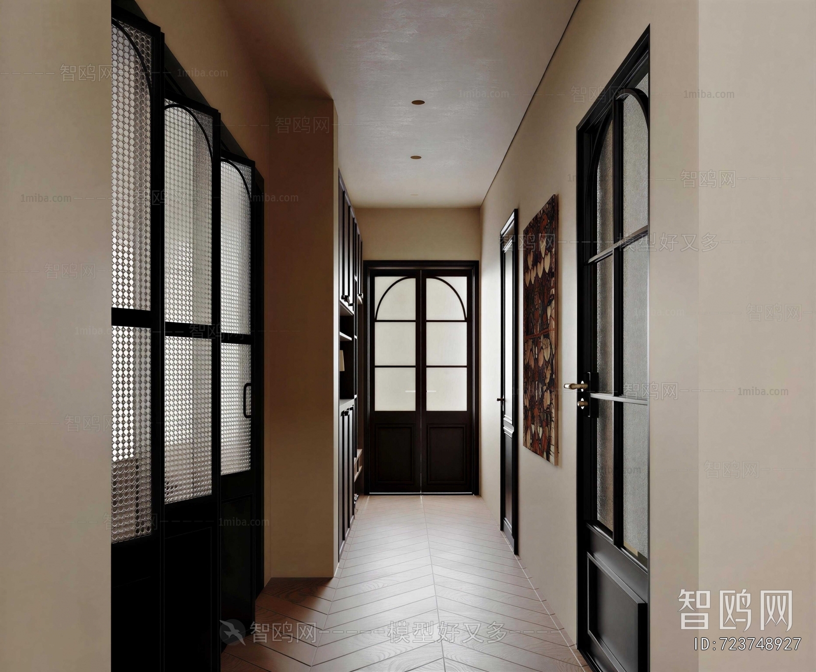 French Style Hallway