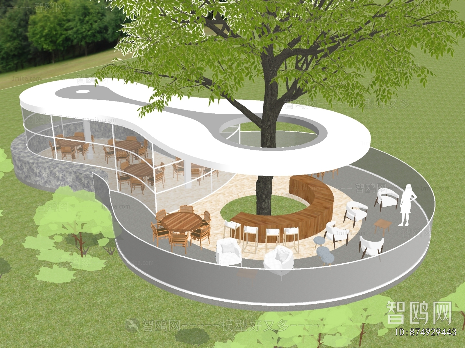 Modern Park Landscape