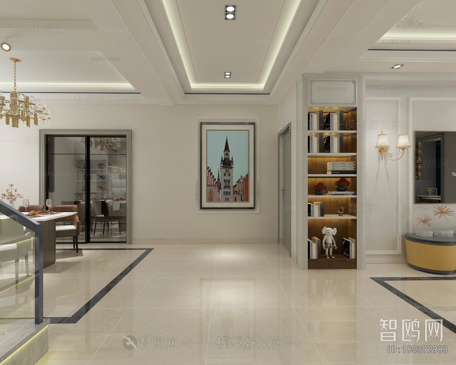 Simple European Style A Living Room