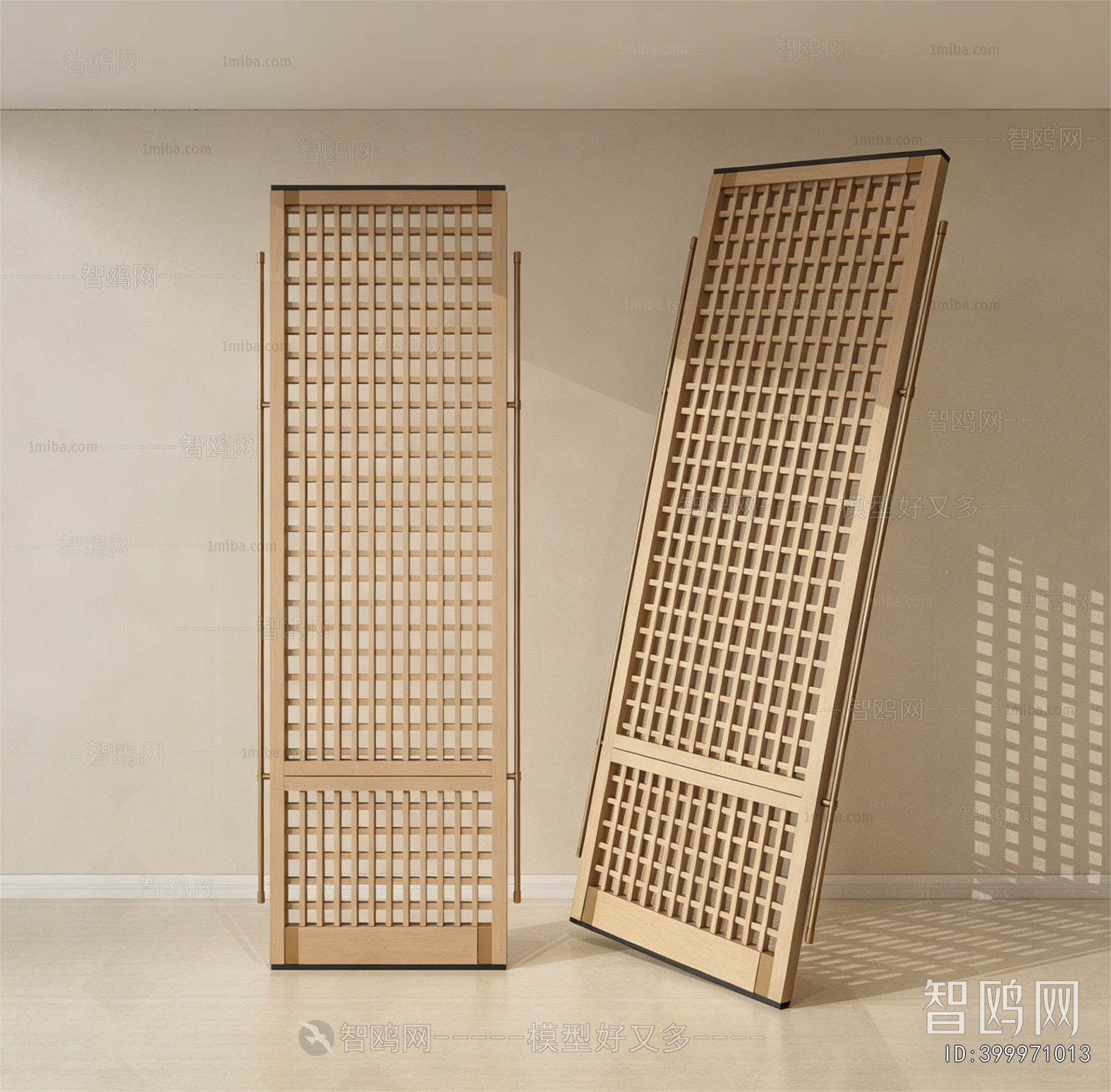 New Chinese Style Wooden Screen Partition