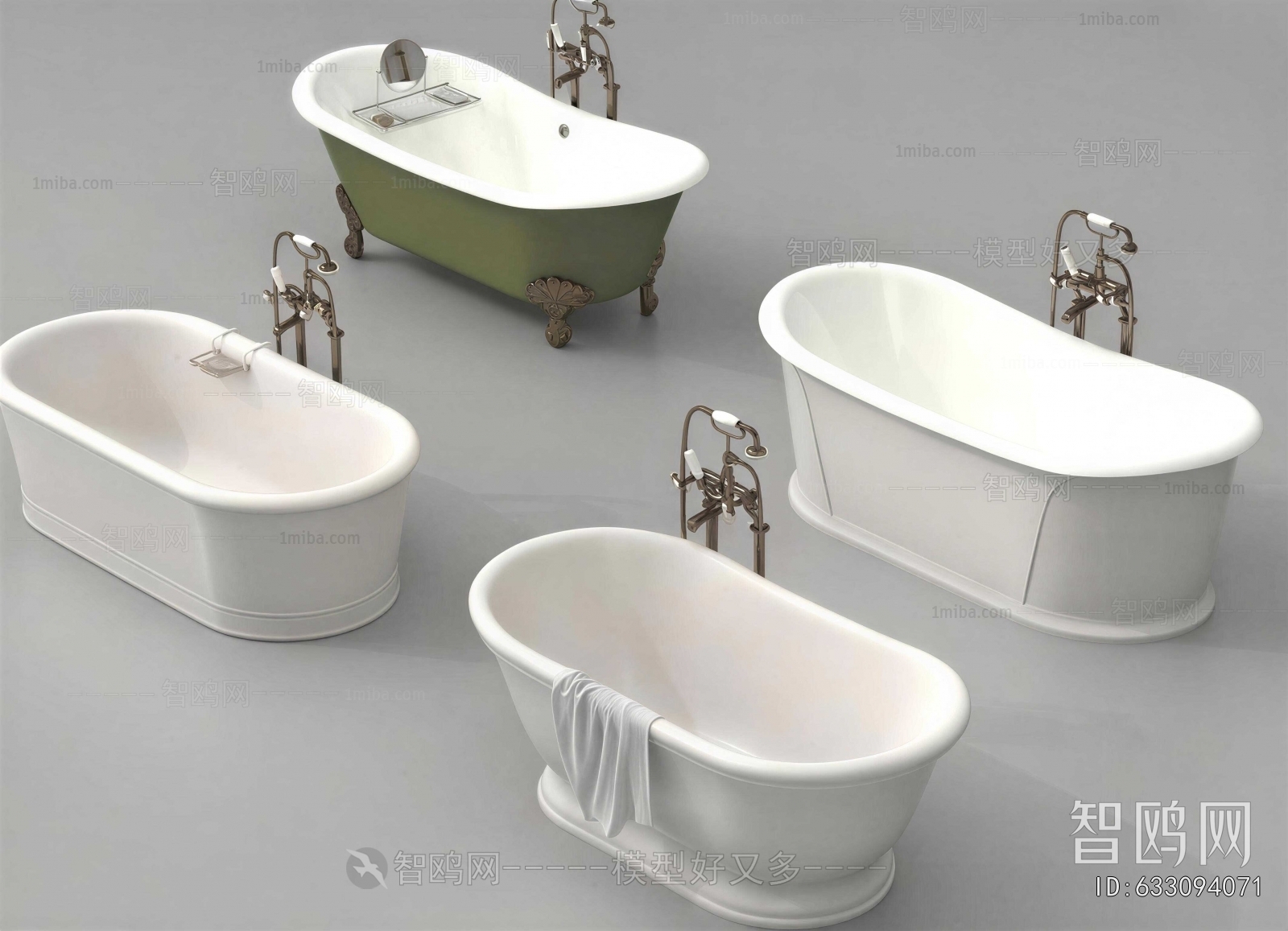 Simple European Style Bathtub