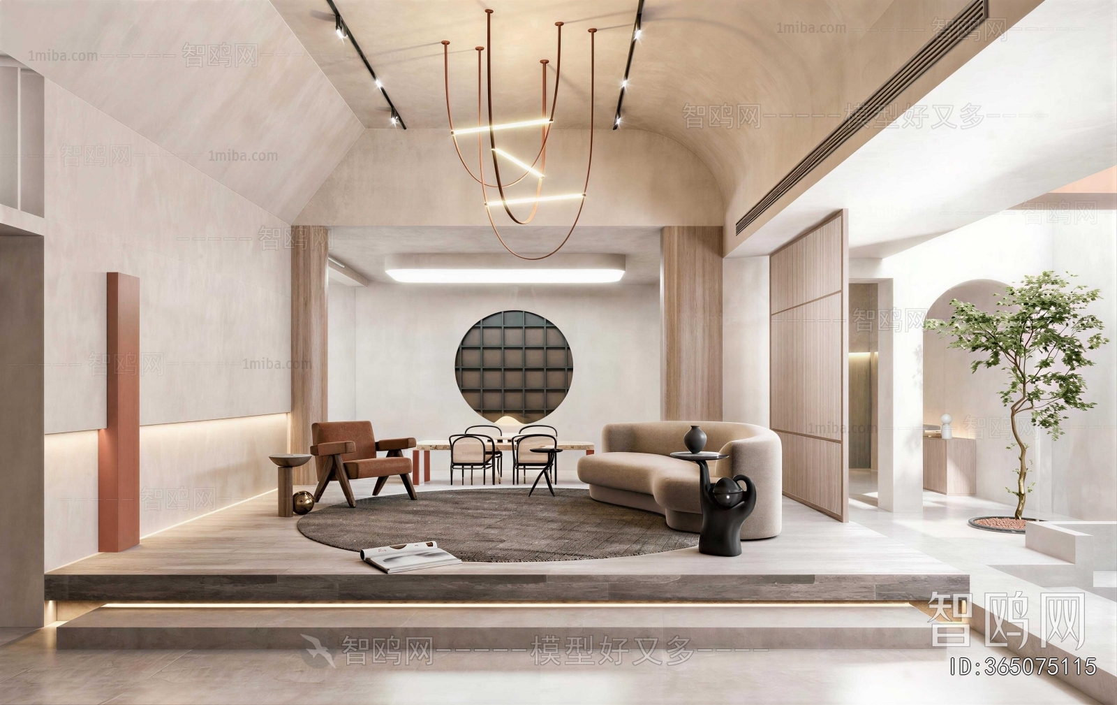 Wabi-sabi Style A Living Room