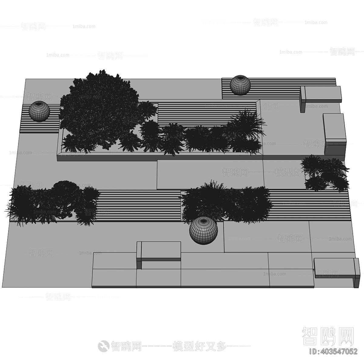 Modern Courtyard/landscape