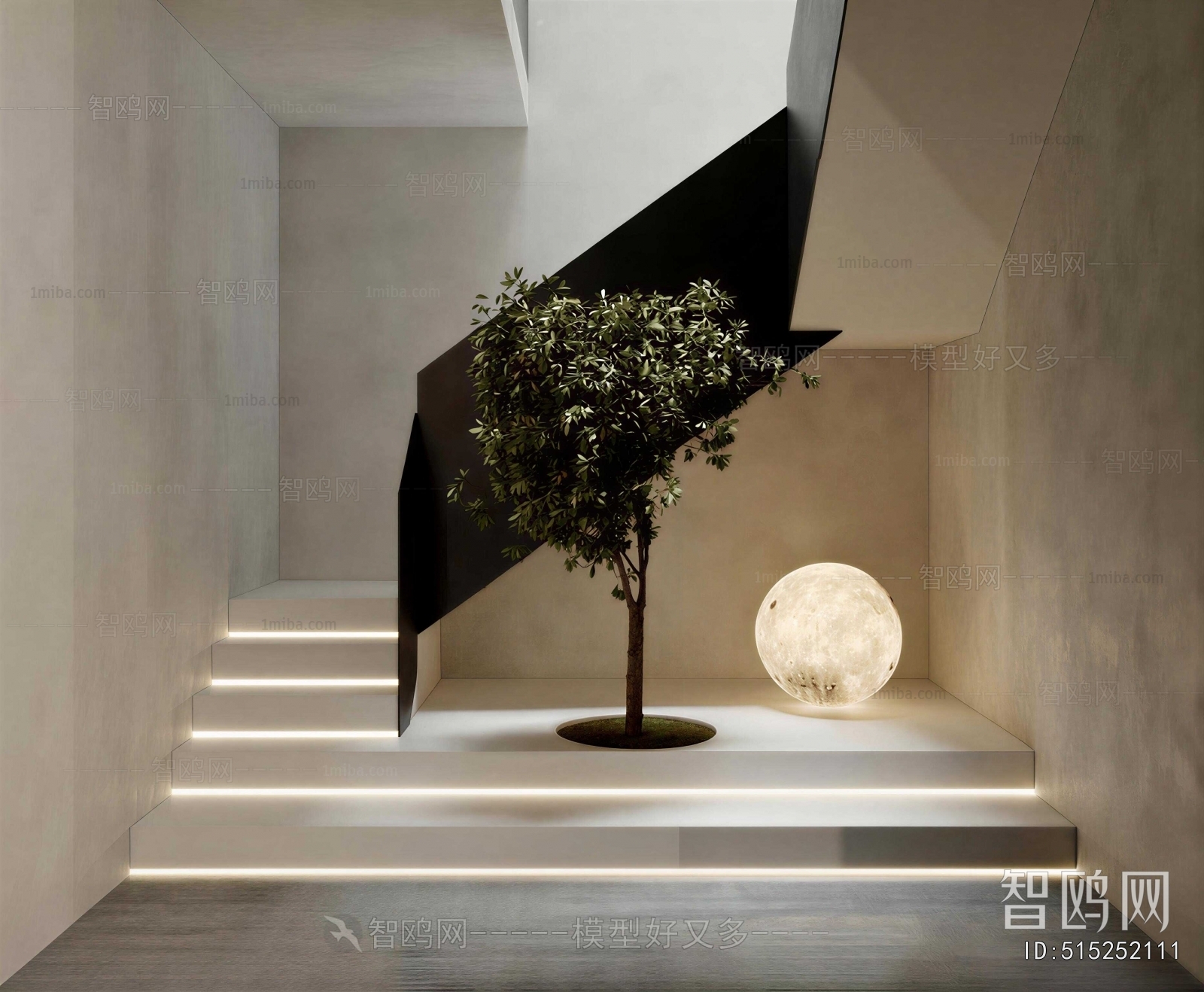 Wabi-sabi Style Stairwell