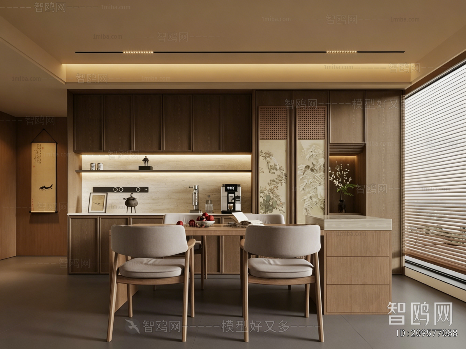 New Chinese Style Dining Room