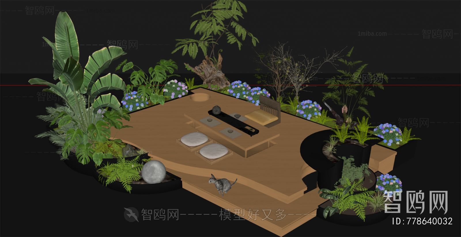 Modern Courtyard/landscape