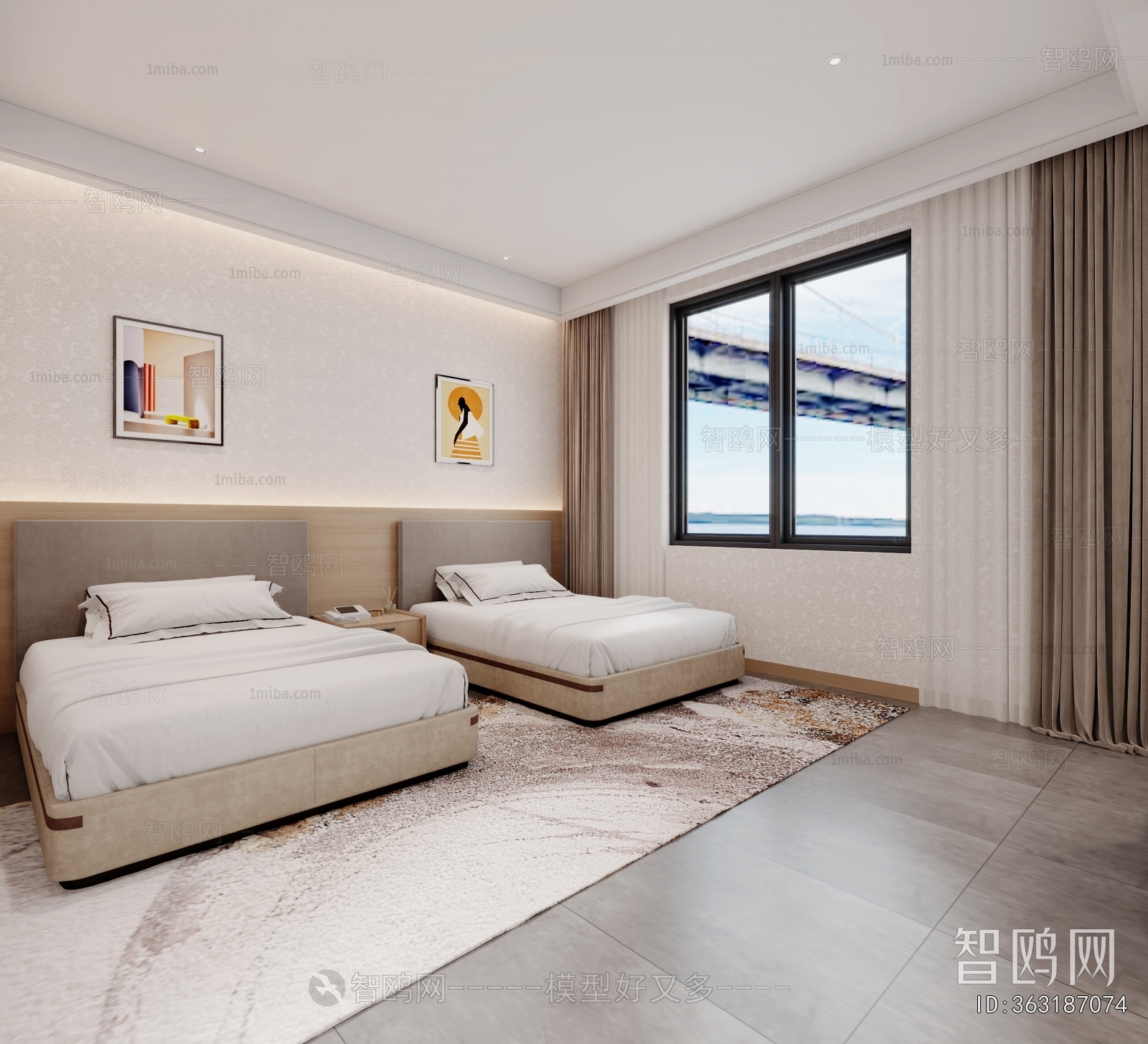 Modern Guest Room