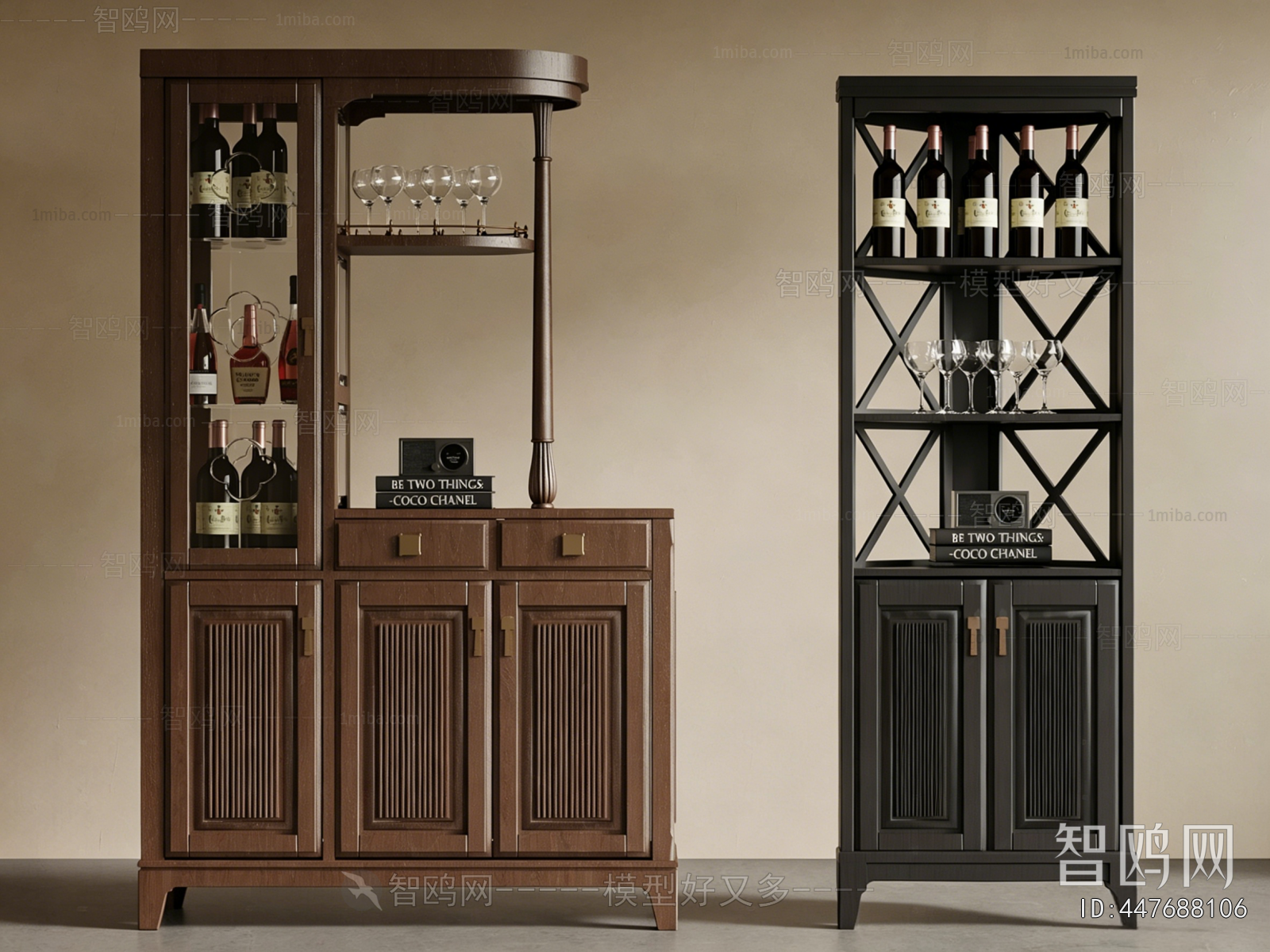 New Chinese Style Wine Cabinet