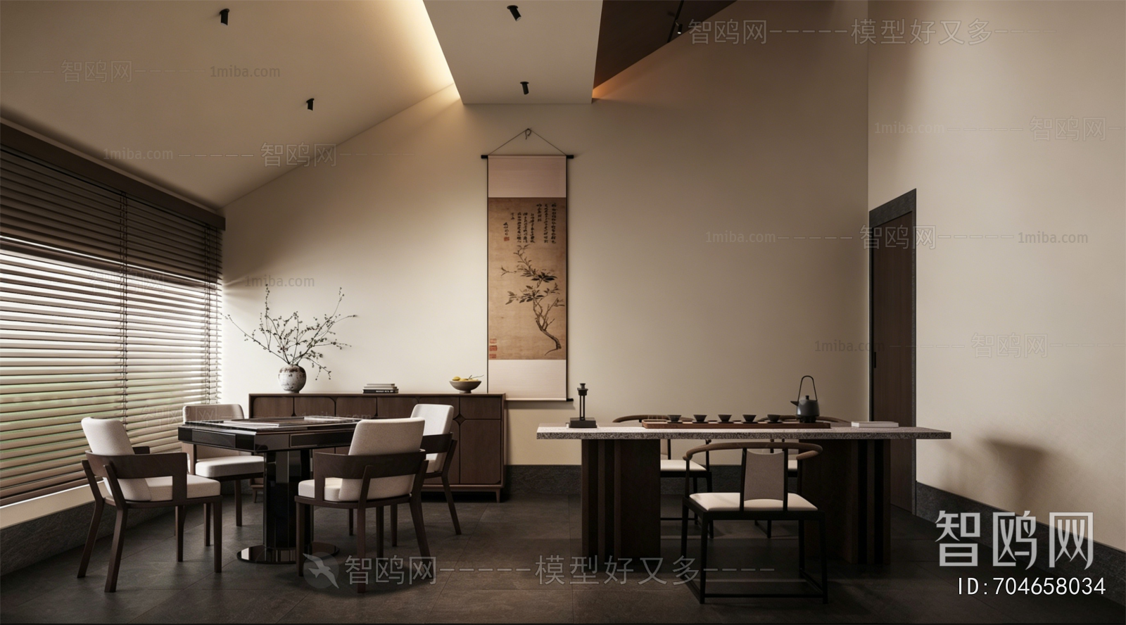 New Chinese Style Chess And Card Room