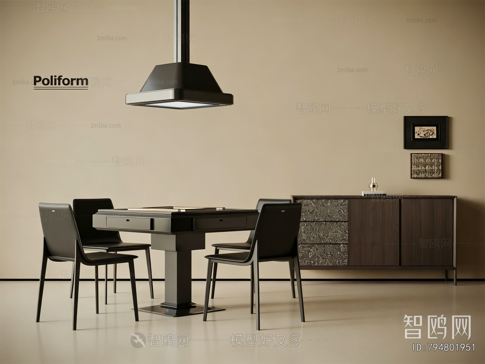 Modern Mahjong Tables And Chairs
