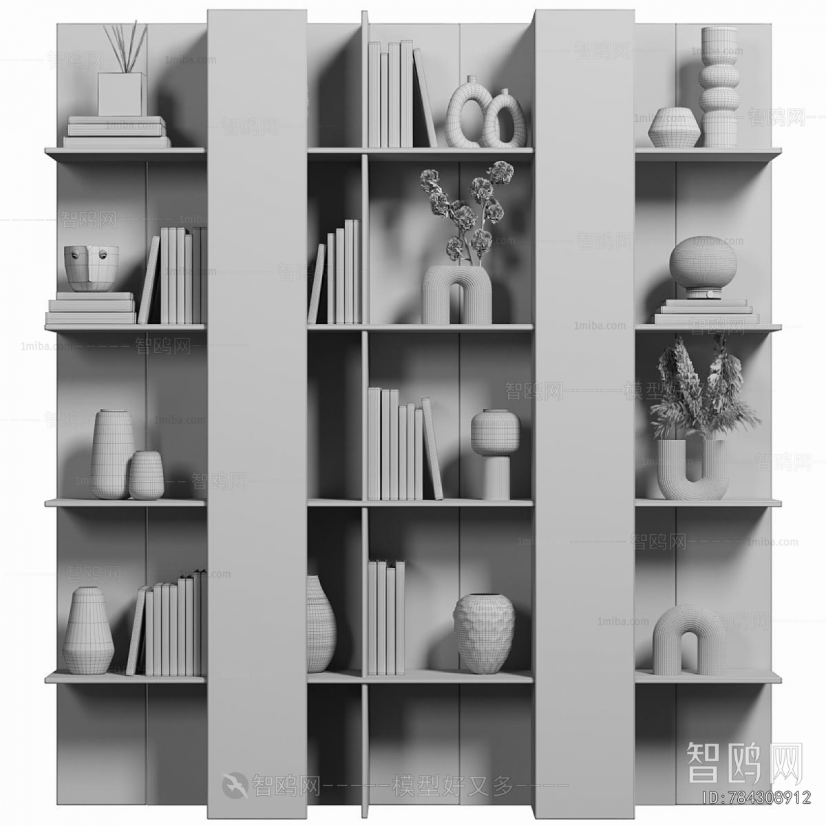 Wabi-sabi Style Bookcase