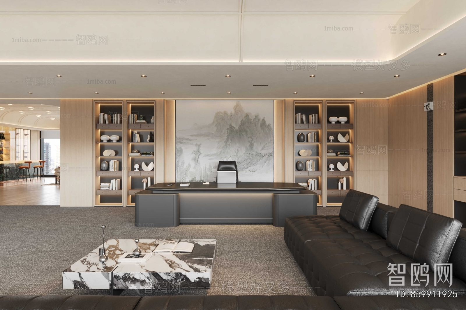 New Chinese Style Manager's Office