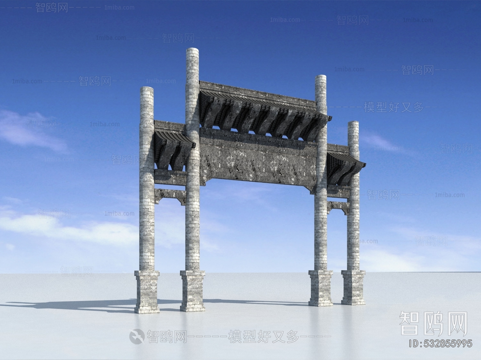 Chinese Style Decorated Archway