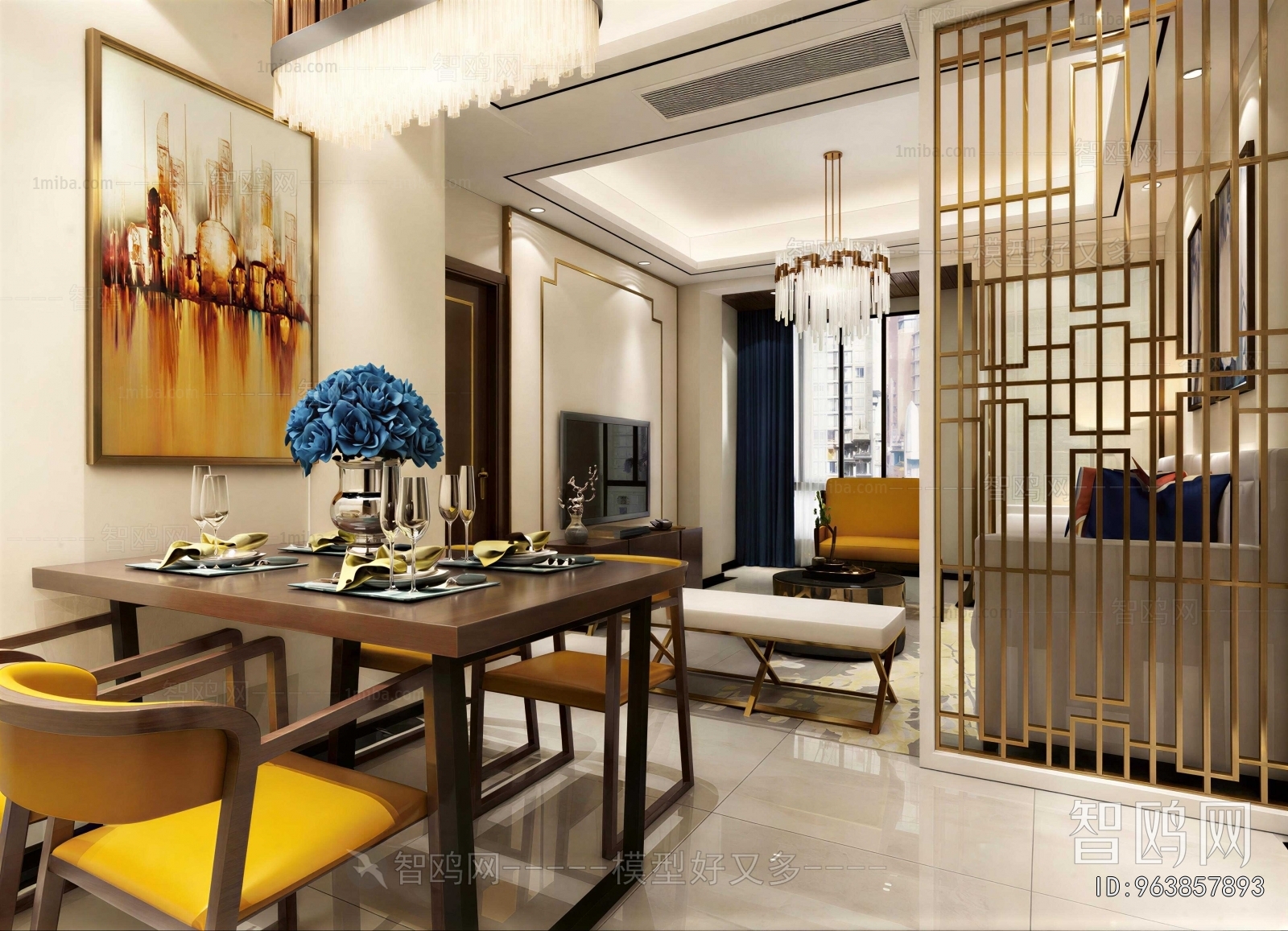 New Chinese Style Dining Room