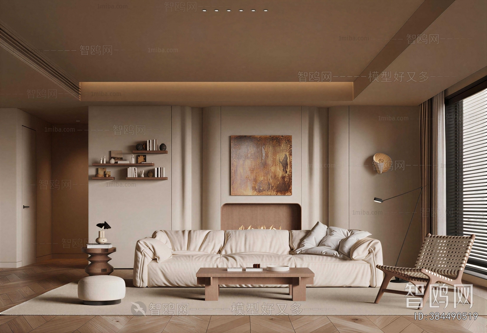 Wabi-sabi Style A Living Room