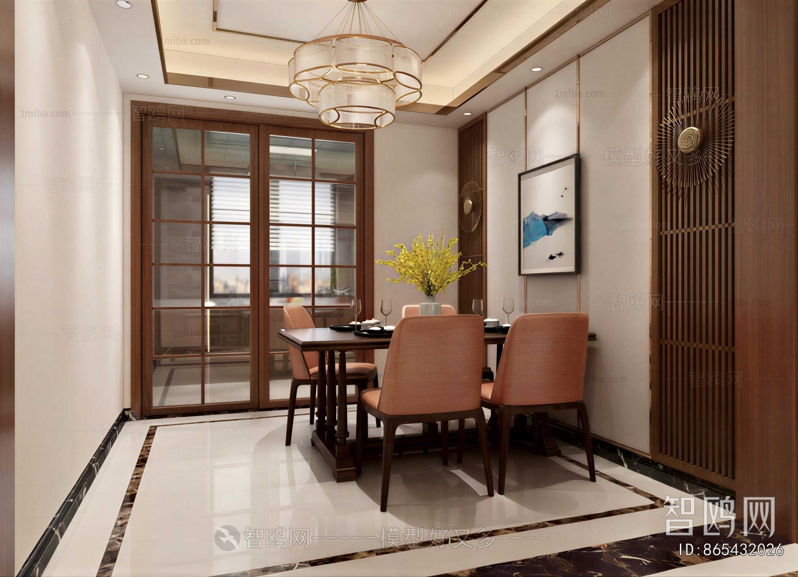 New Chinese Style Dining Room