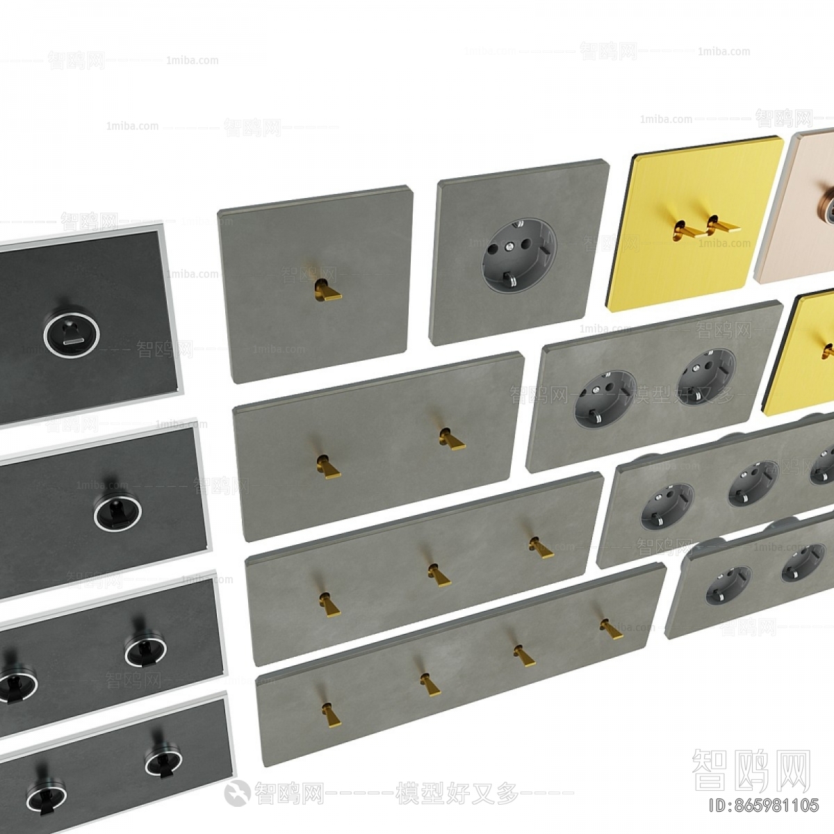 Modern Switch Socket Panel