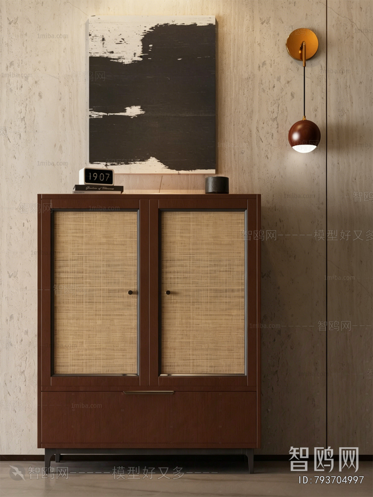 New Chinese Style Side Cabinet
