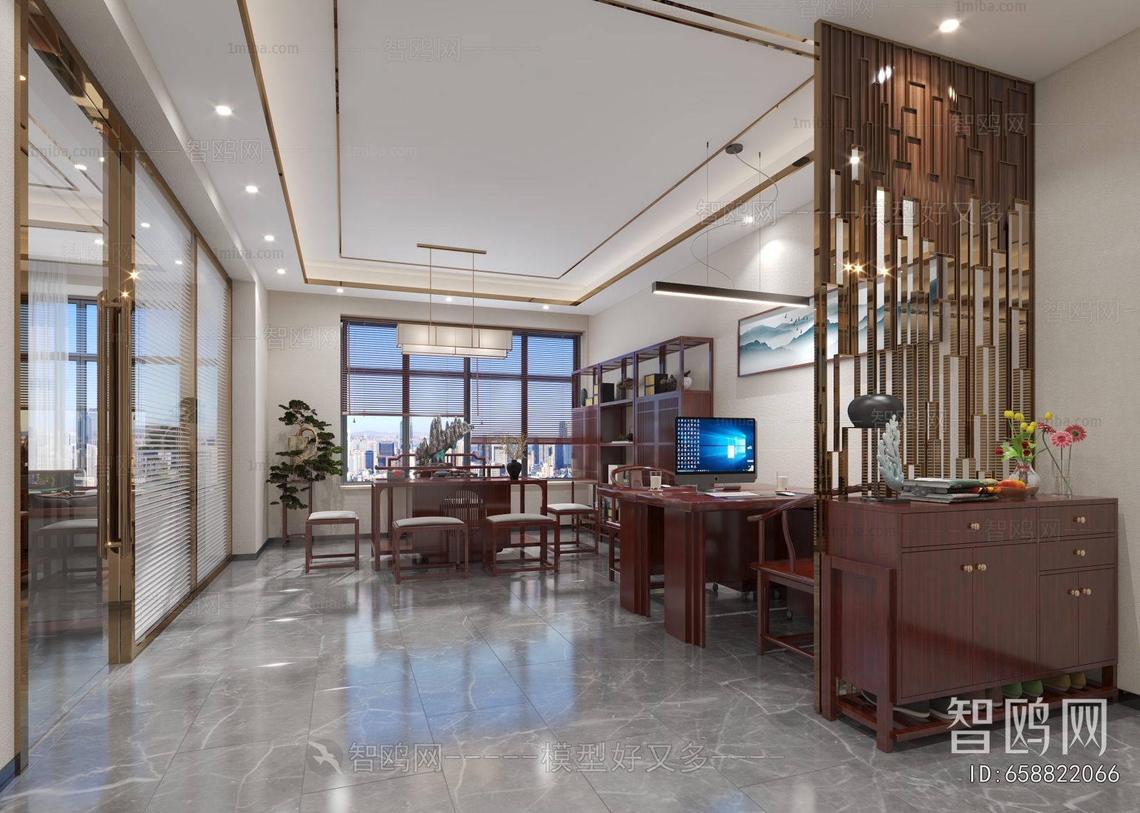 New Chinese Style Manager's Office