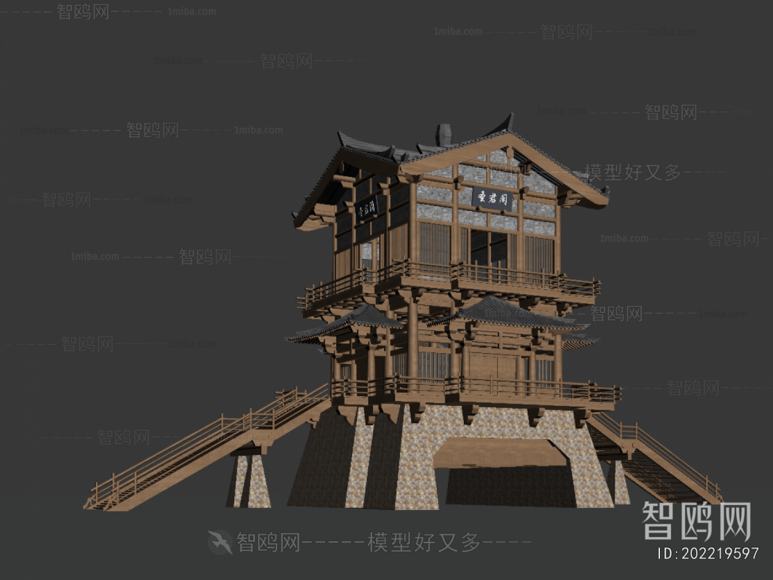 New Chinese Style Ancient Architectural Buildings