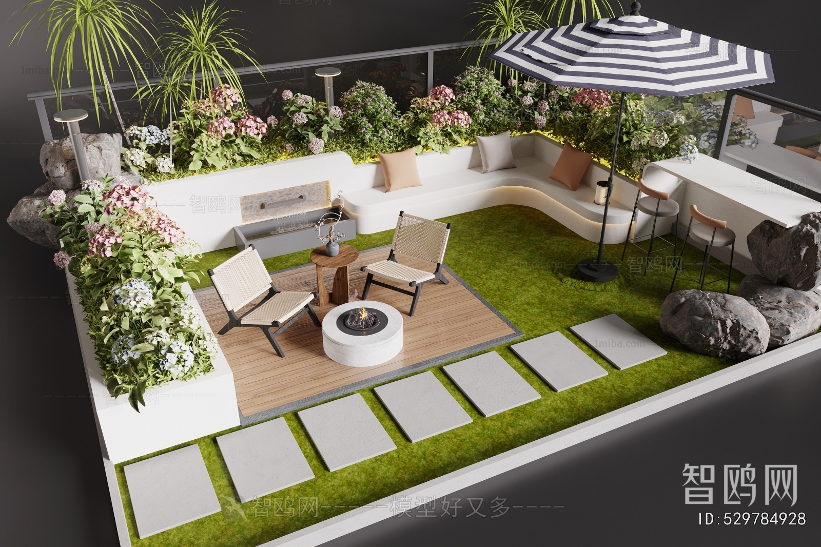 Modern Courtyard/landscape
