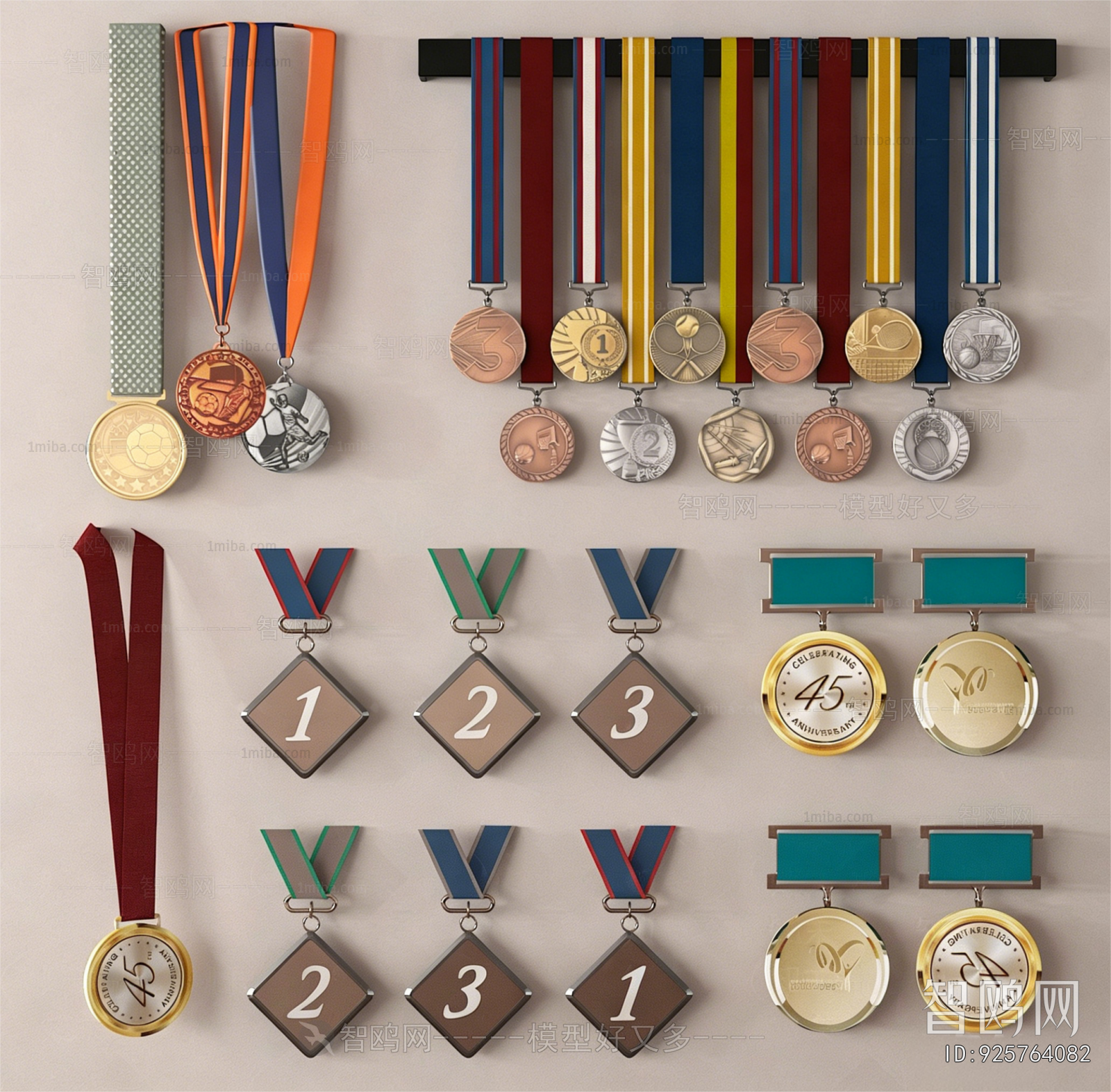 Modern Flag/badge/trophy/certificate