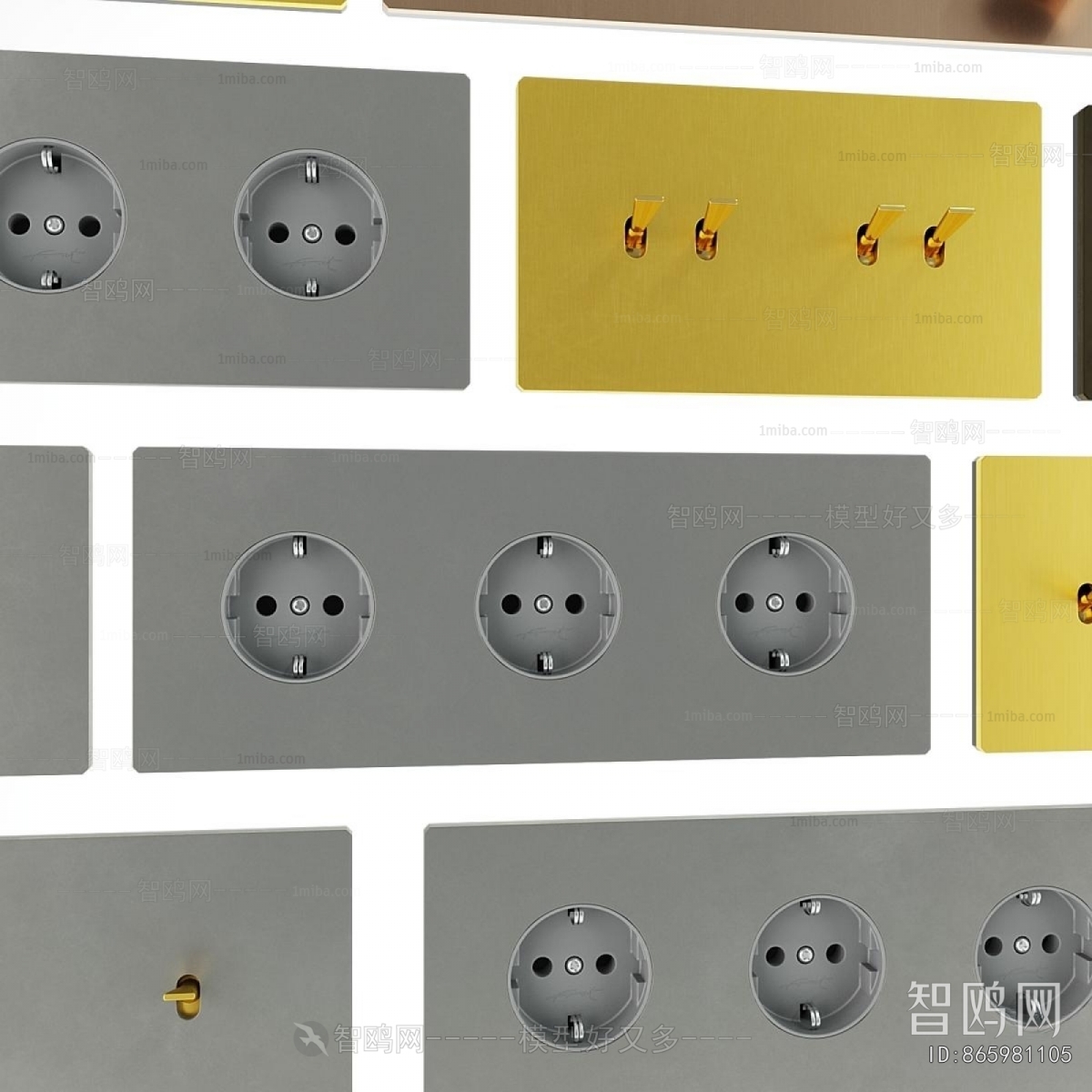Modern Switch Socket Panel
