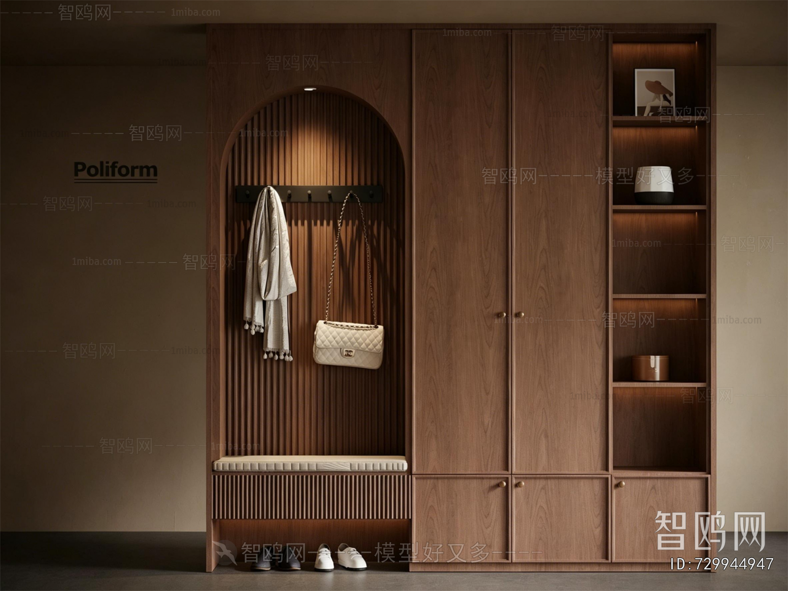 French Style Shoe Cabinet
