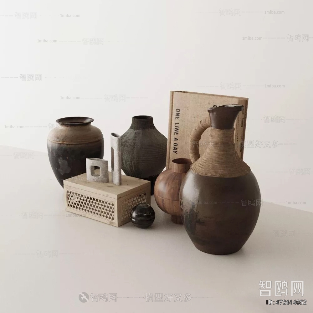 Wabi-sabi Style Clay Pot