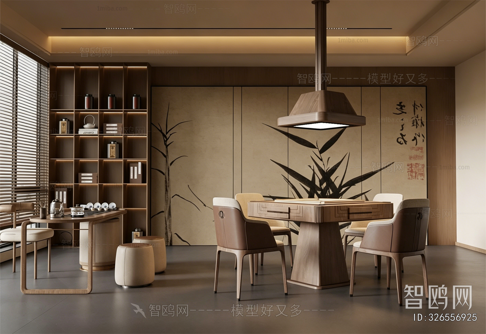 New Chinese Style Chess And Card Room