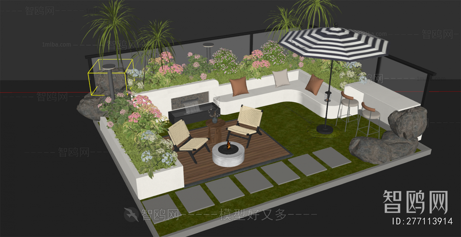 Modern Courtyard/landscape