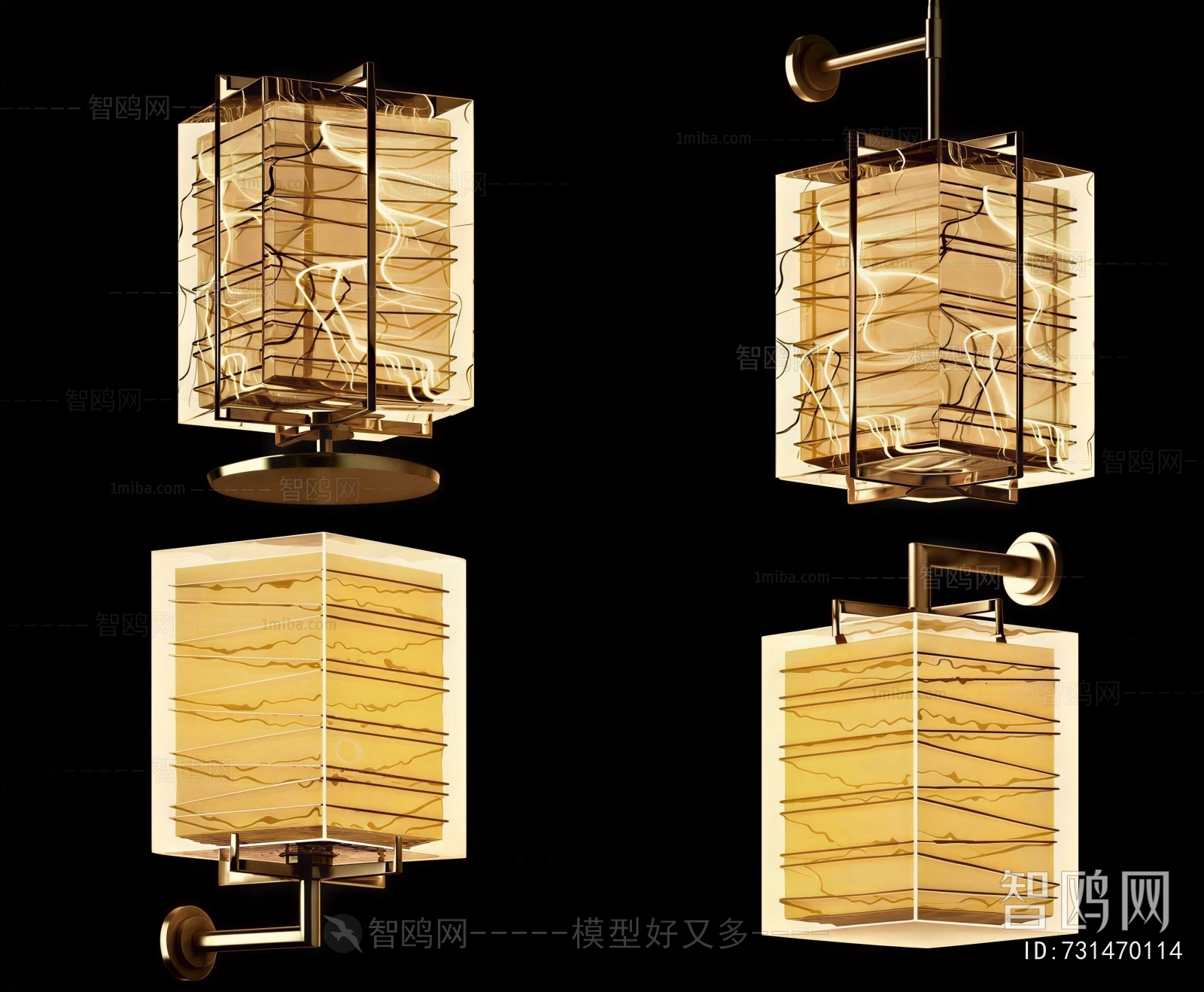 New Chinese Style Wall Lamp
