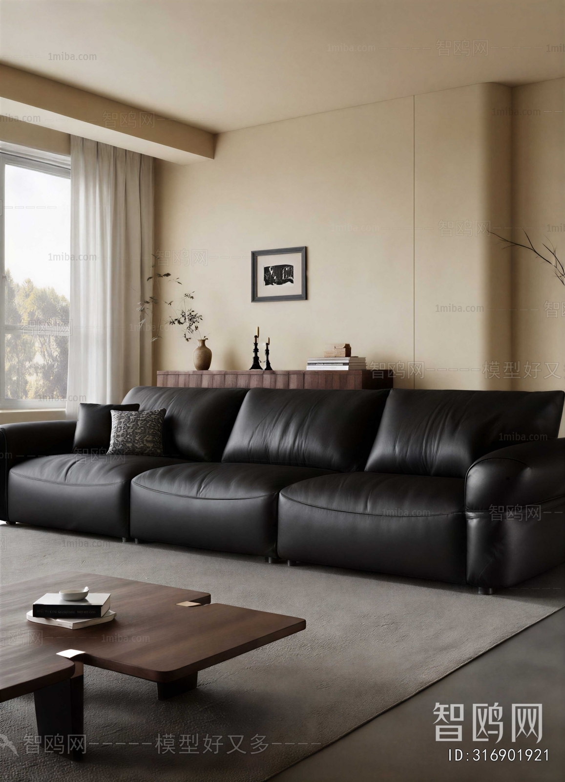 Modern Three-seat Sofa
