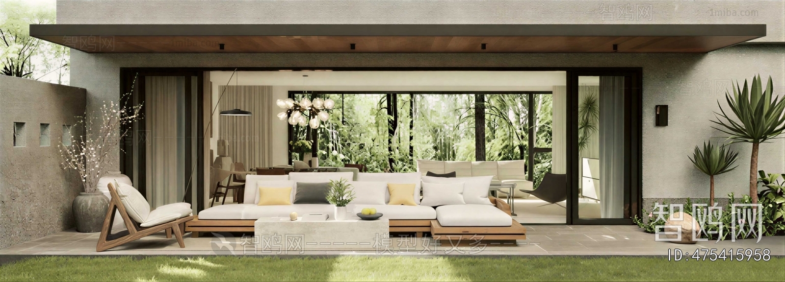 Modern Courtyard/landscape