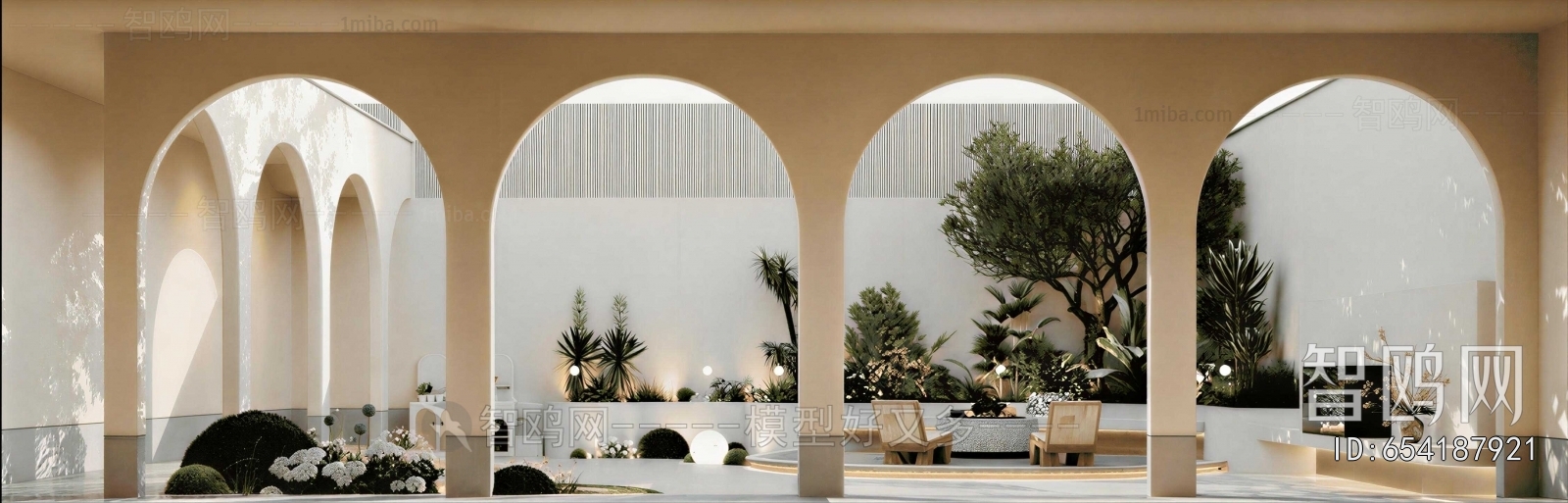 Modern Courtyard/landscape