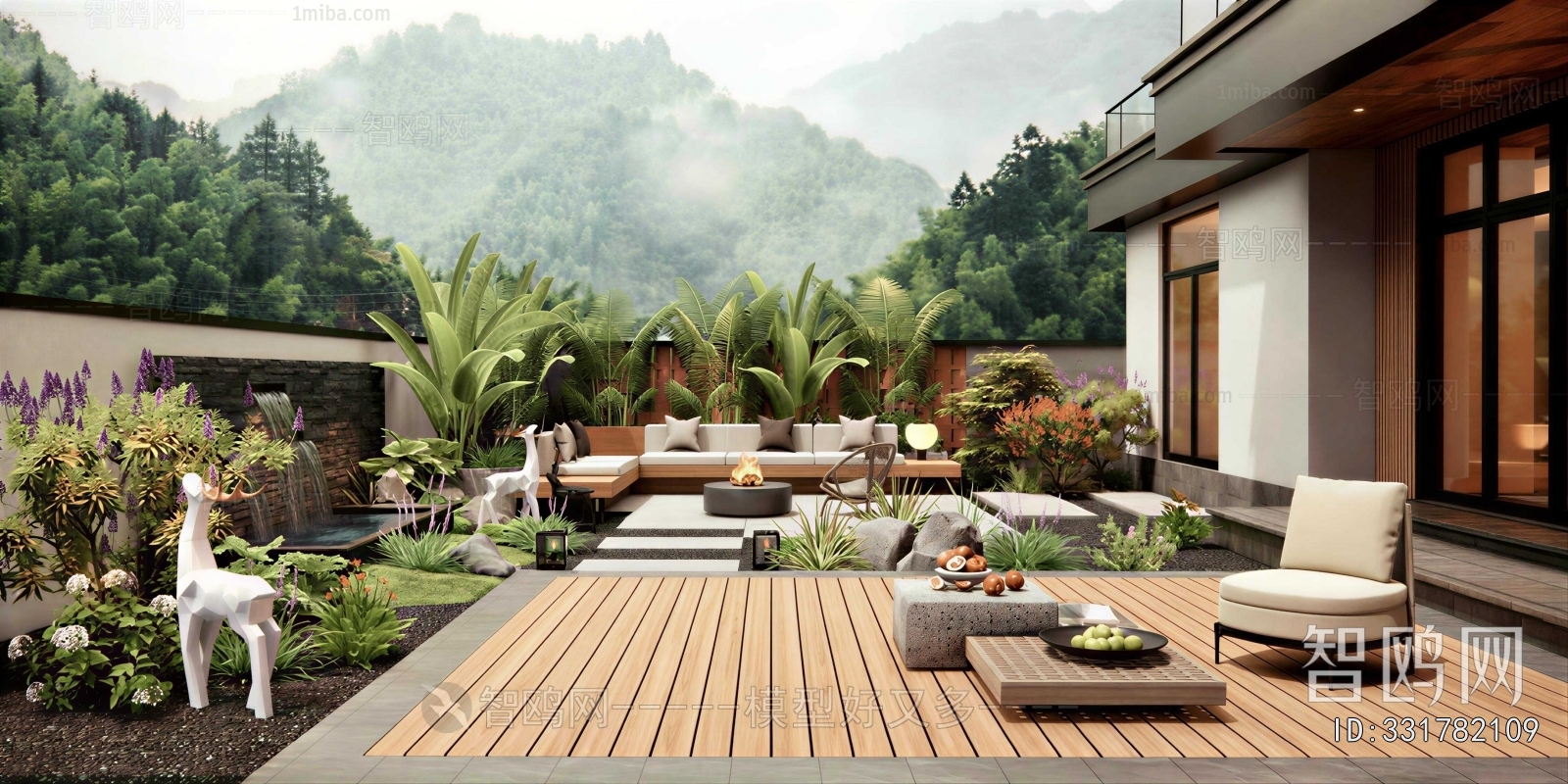 Modern Courtyard/landscape
