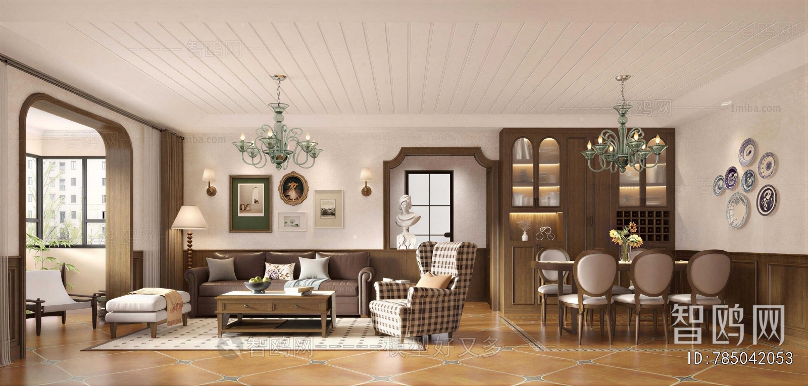 American Style A Living Room