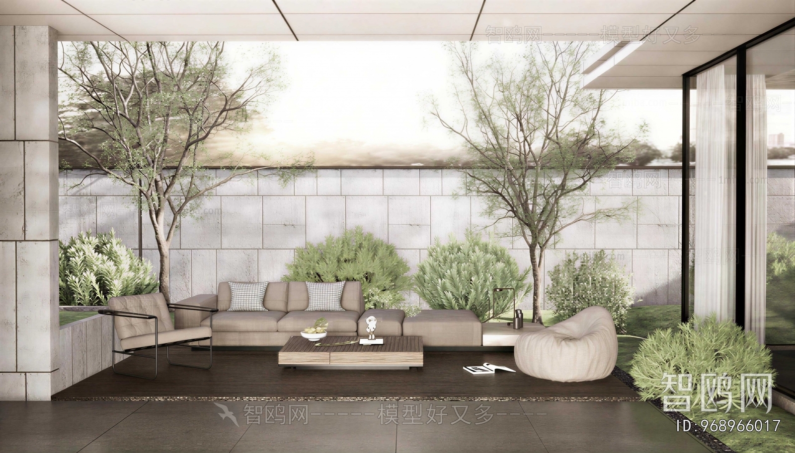Modern Courtyard/landscape