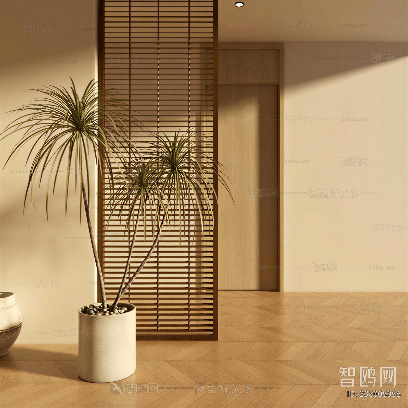 Modern Ground Green Plant Potted Plants