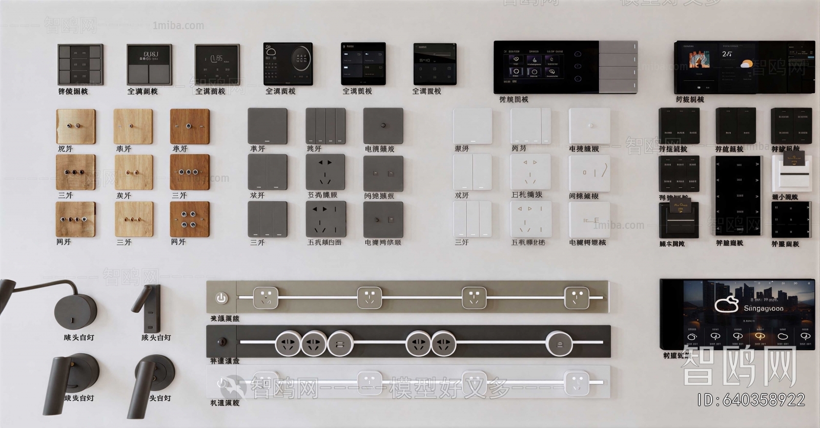 Modern Switch Socket Panel