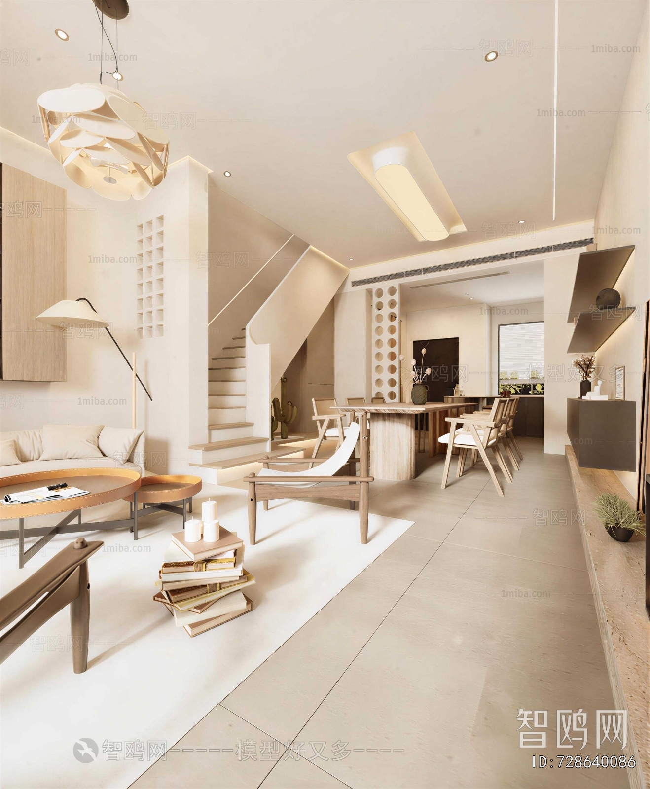 Wabi-sabi Style Dining Room