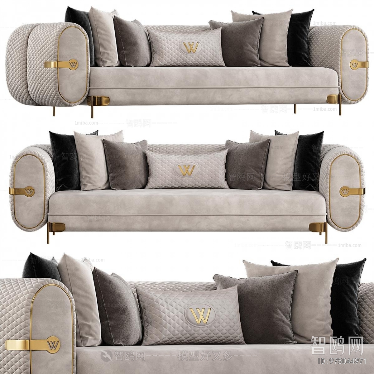 Modern Multi Person Sofa