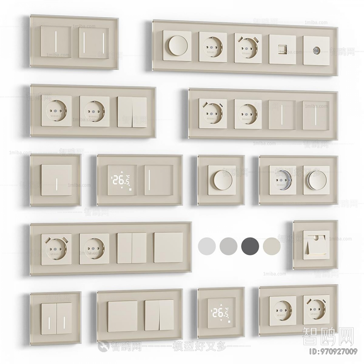 Modern Switch Socket Panel
