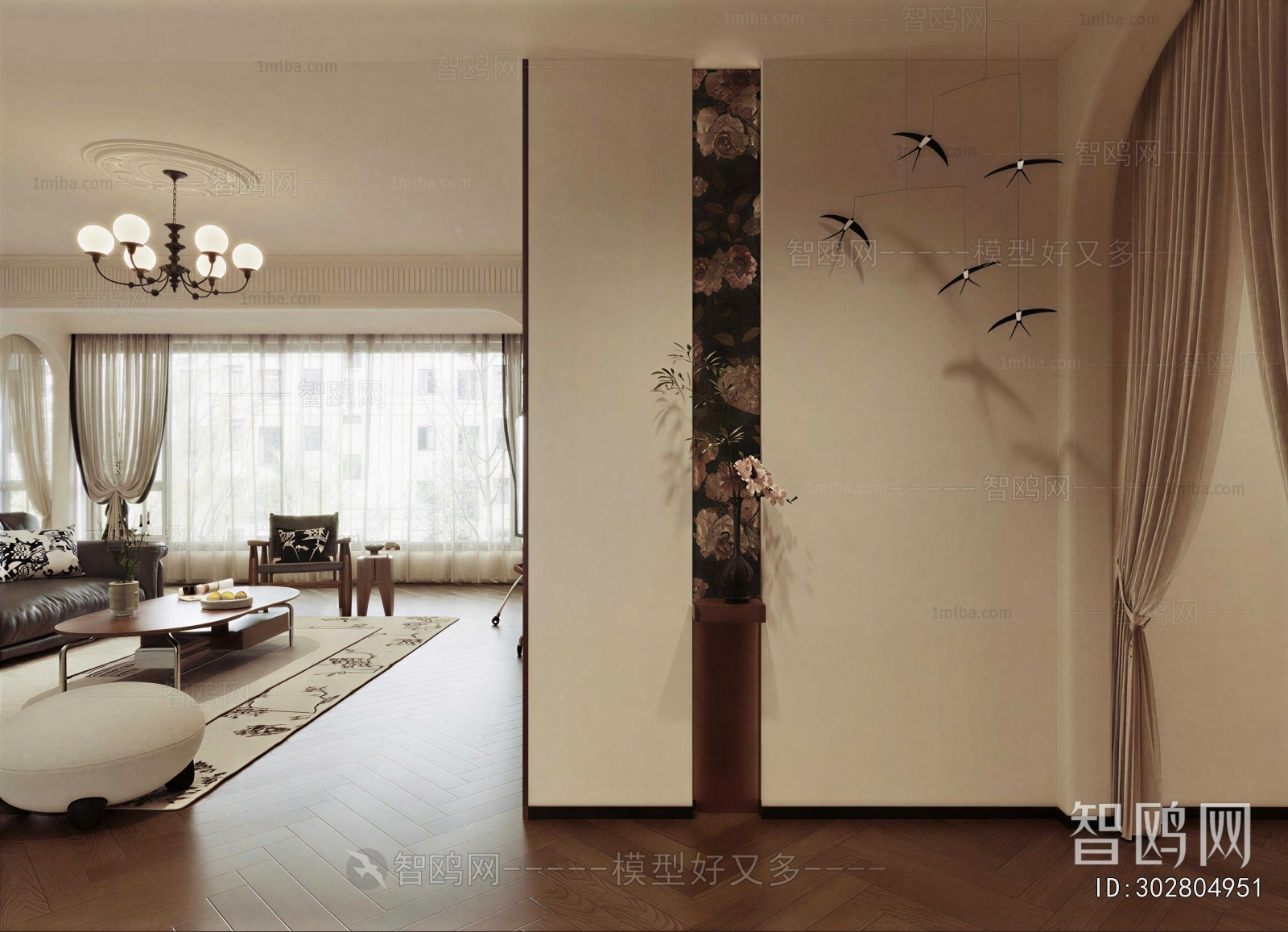 French Style Hallway