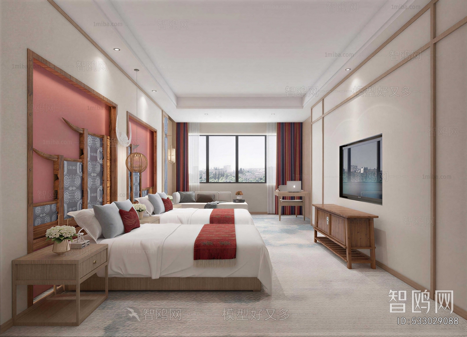 New Chinese Style Guest Room