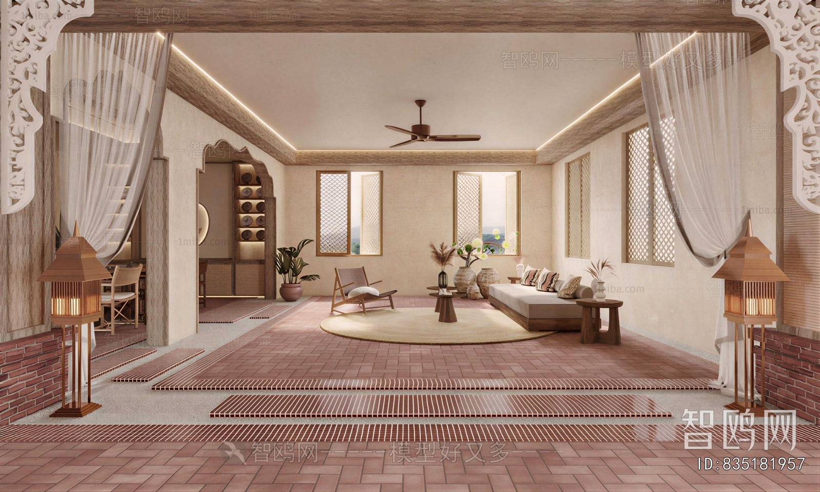 Southeast Asian Style A Living Room