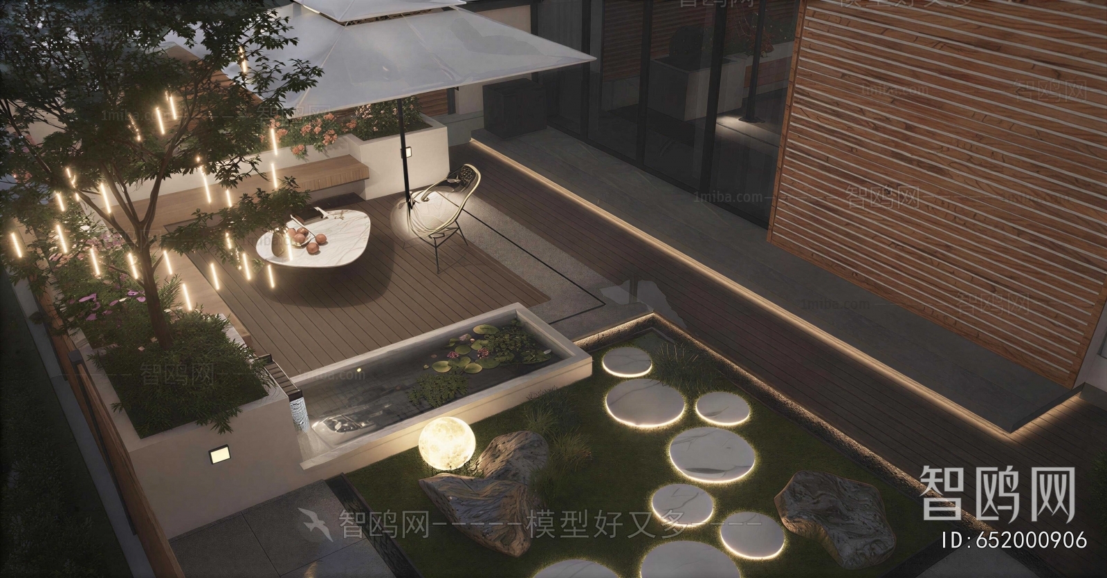Modern Courtyard/landscape
