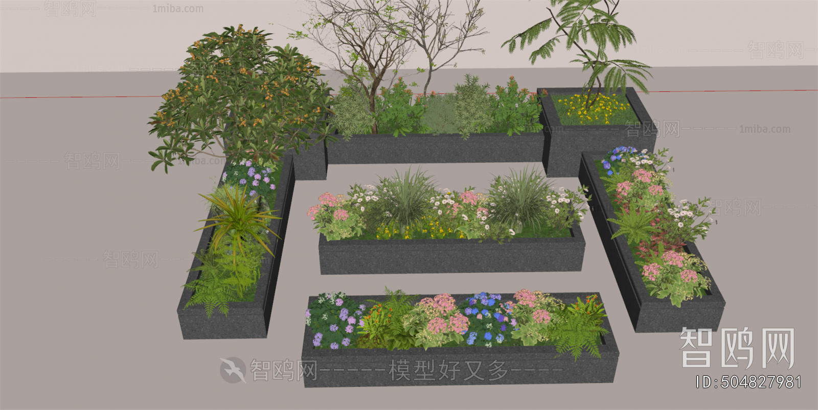 Modern Flower Bed, Flower Bowl, Flower Box