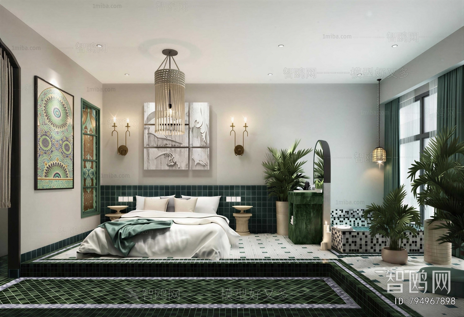 Southeast Asian Style Bedroom